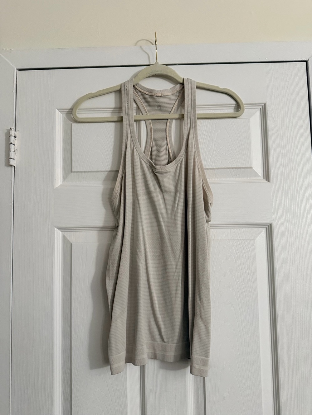 lululemon athletica Light Beige Racerback Tank Top